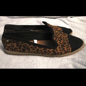 Mad Love Leopard print loafer flats